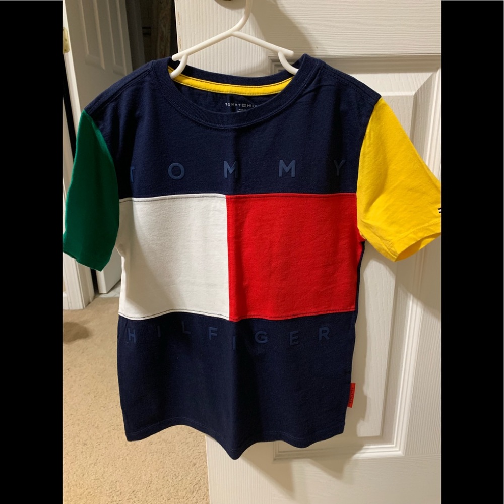 Boys multi colored Tommy Hilfiger shirt